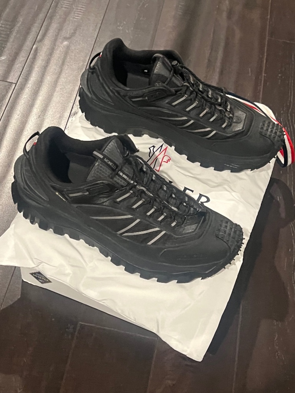 Moncler Black Trailgrip GTX athletic shoes - men’s 13